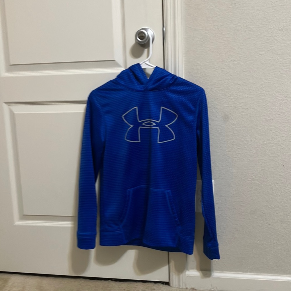 Blue hoodie